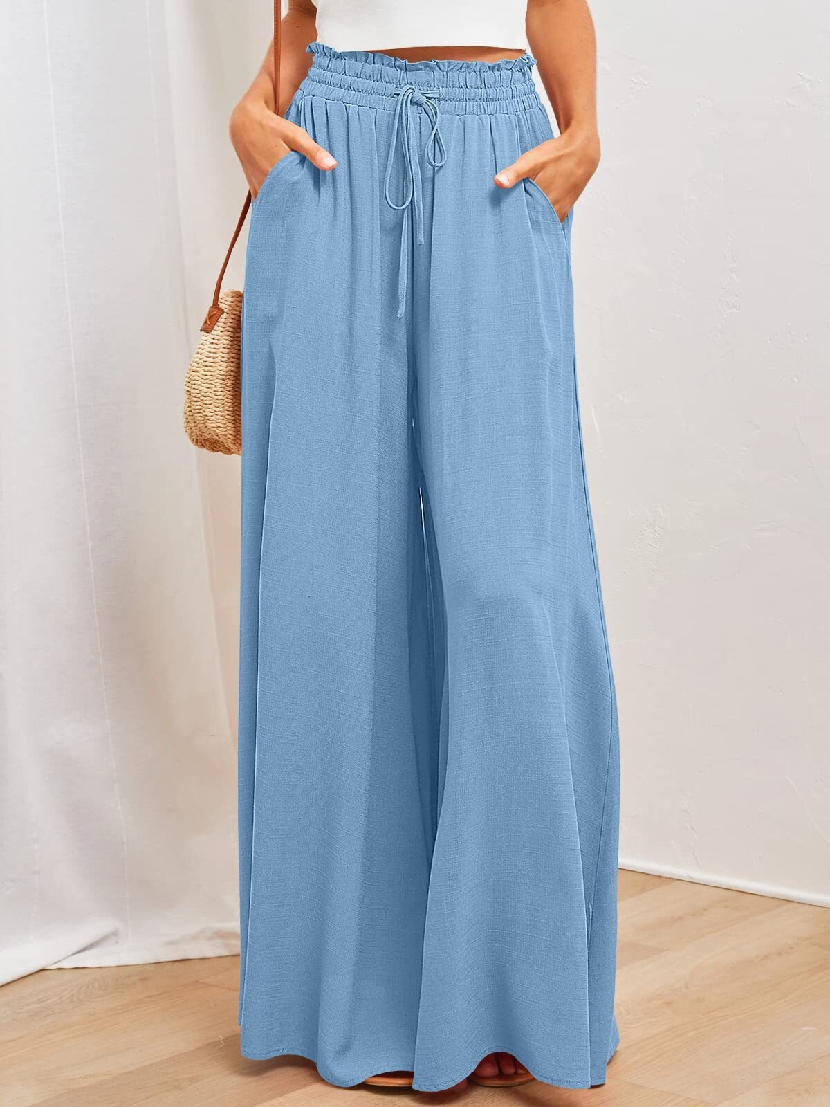 2023 Leisure Wide Leg Popular Loose Fashion Pants for Women