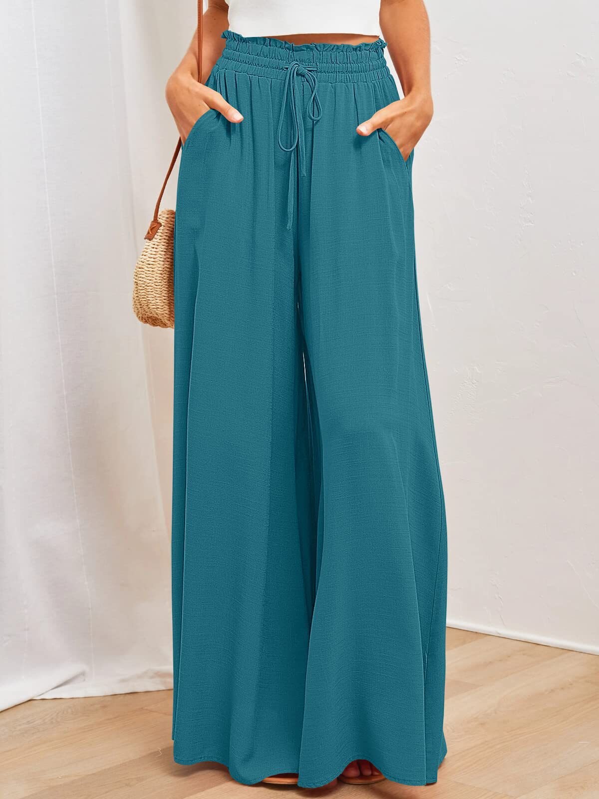 2023 Leisure Wide Leg Popular Loose Fashion Pants for Women