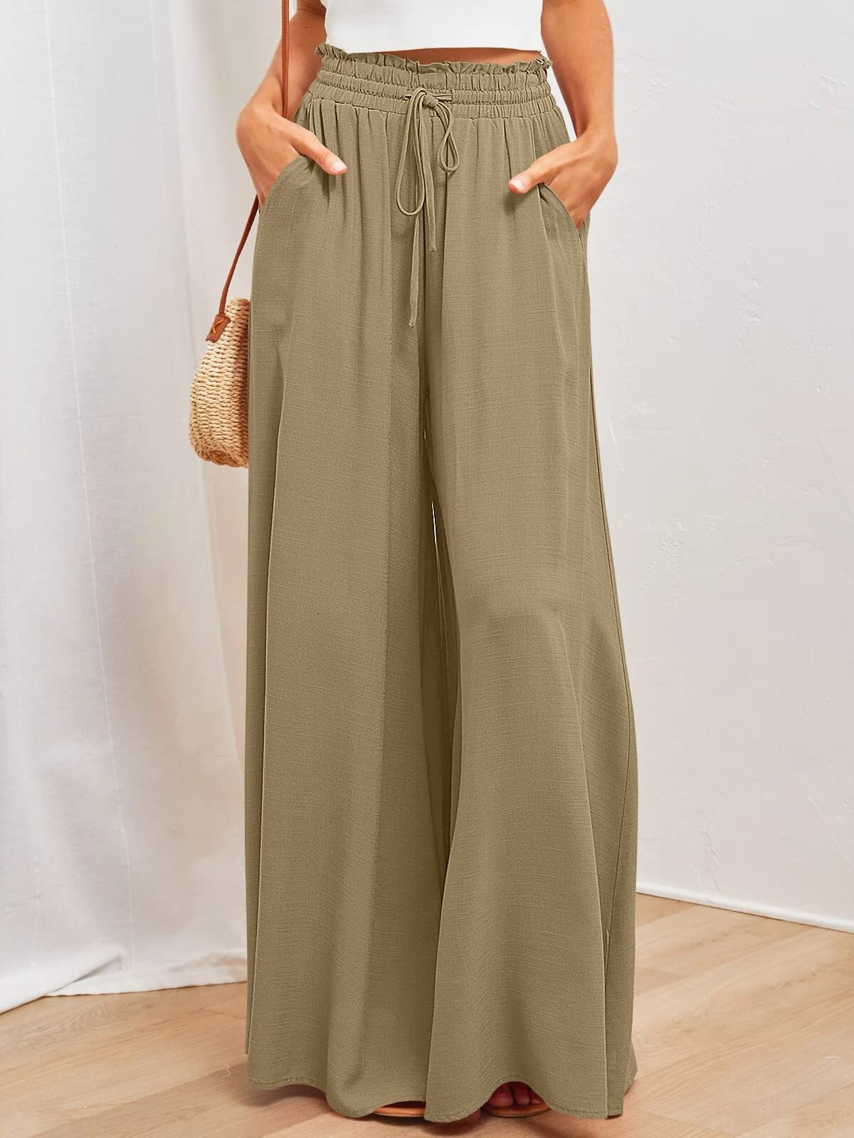 2023 Leisure Wide Leg Popular Loose Fashion Pants for Women