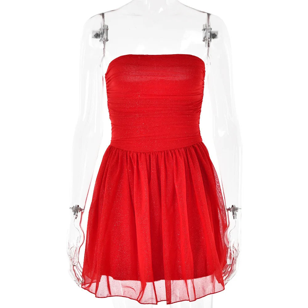 2024 Sleeveless Backless Shining Mini Prom Homecoming Cocktail Dress