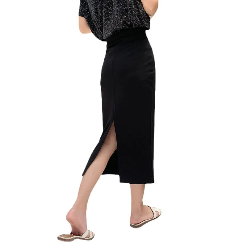 2024 Spring/Summer Wrap High Waist Split One Step Versatile Skirt