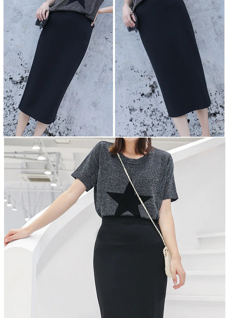 2024 Spring/Summer Wrap High Waist Split One Step Versatile Skirt