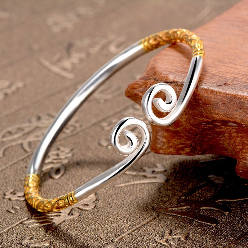 Sun Wukong Golden Hoop Amulet Open Warp Bracelet