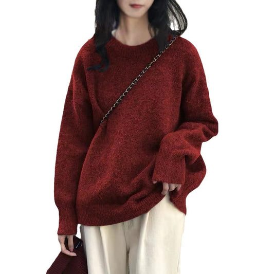 Autumn and Winter 2023 Niche Soft Vintage Loose Pullover Sweater Top