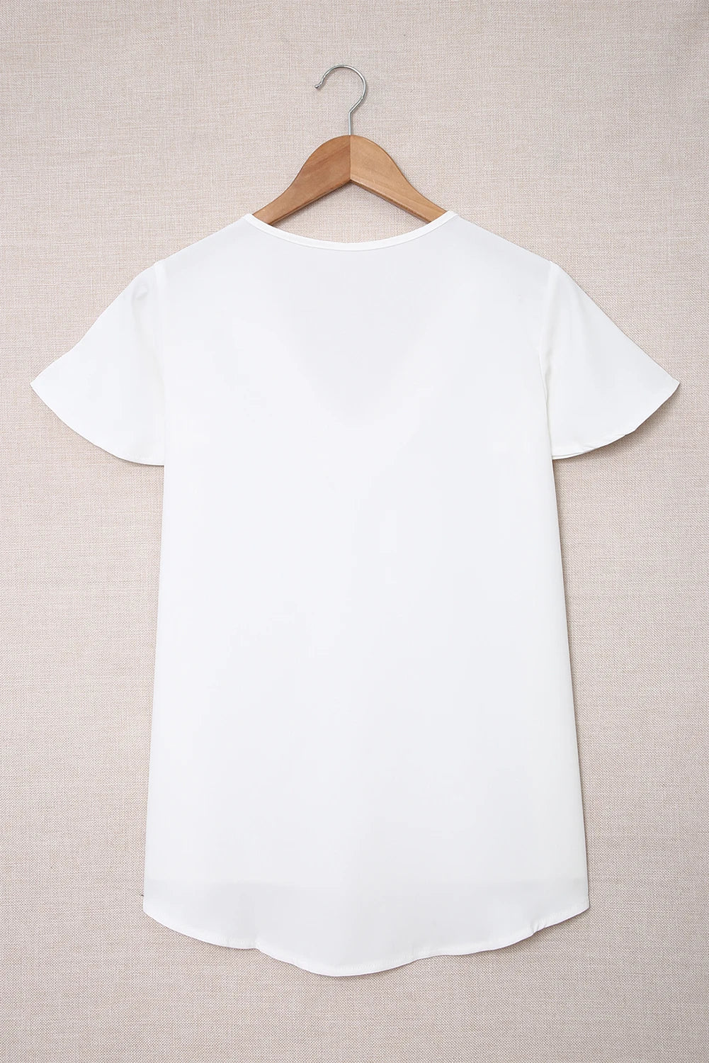 Chic V-neck Short Sleeve Tee