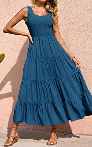 2023 Pleated Big Wwing Midi Casual Dress