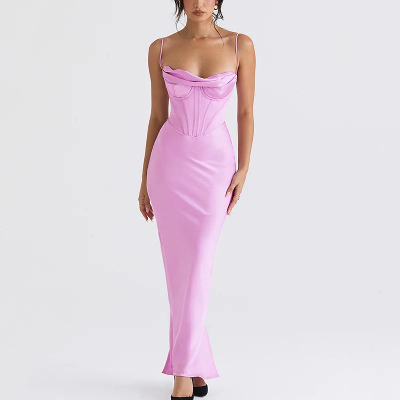 Sexy Spaghetti Straps Mermaid Long Formal Evening Dress