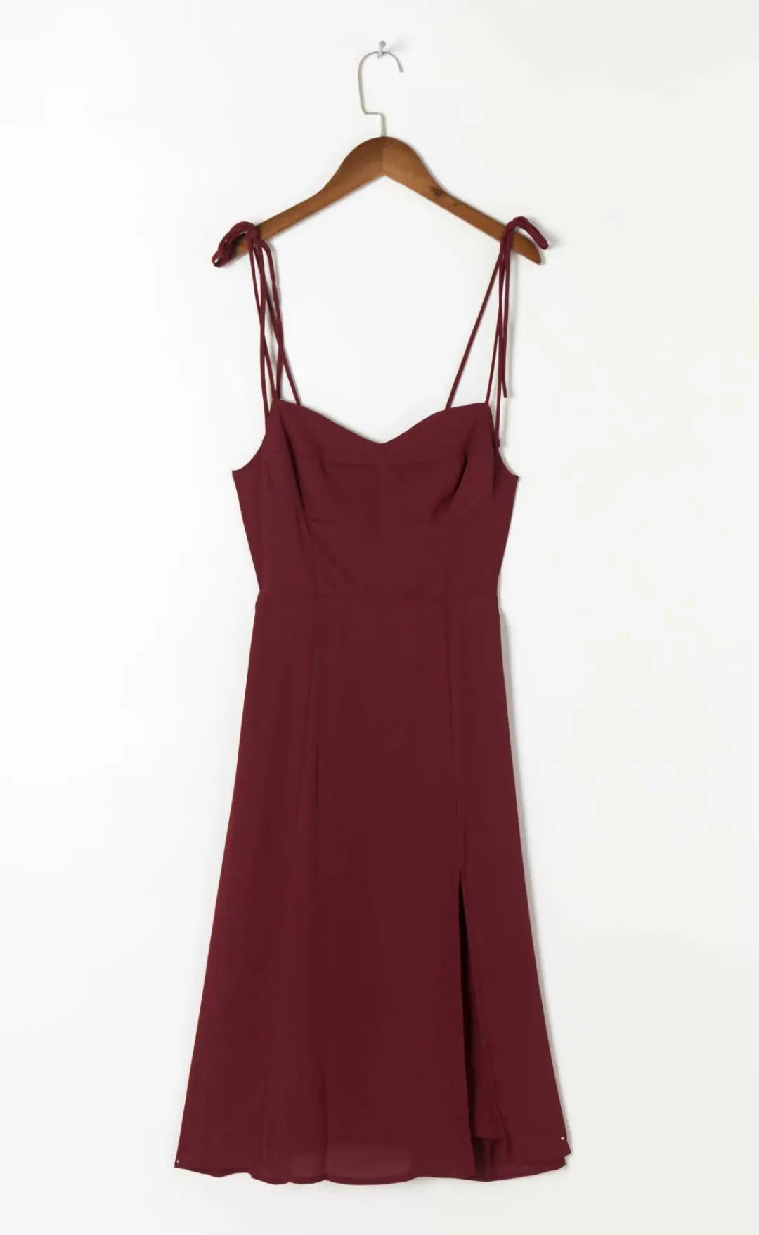 Sexy Sweetheart Spaghetti Straps Backless Split Chiffon Dress