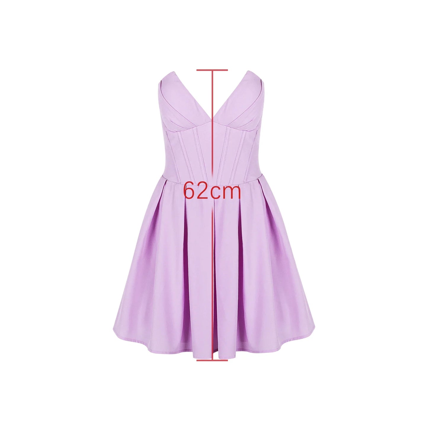 Sexy V-neck Open Back Mini Formal Evening Dress Purple