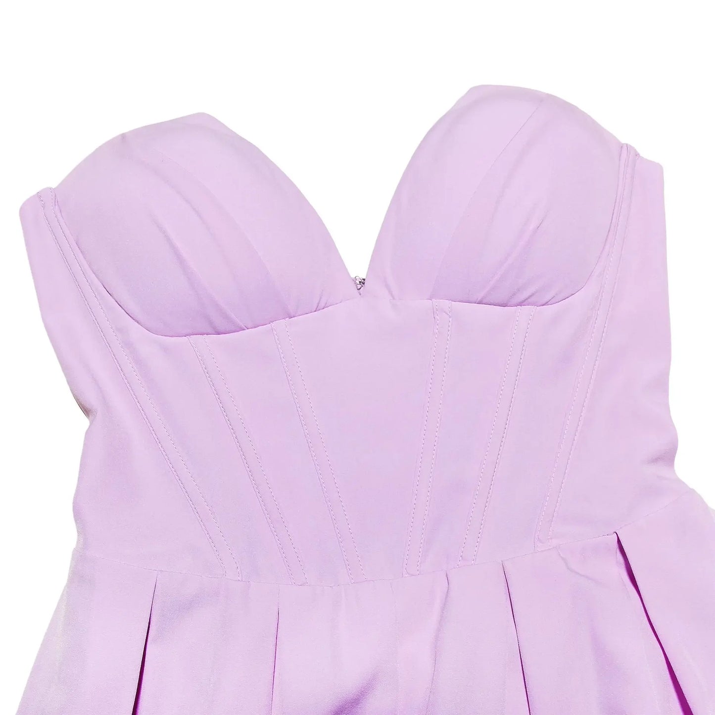 Sexy V-neck Open Back Mini Formal Evening Dress Purple