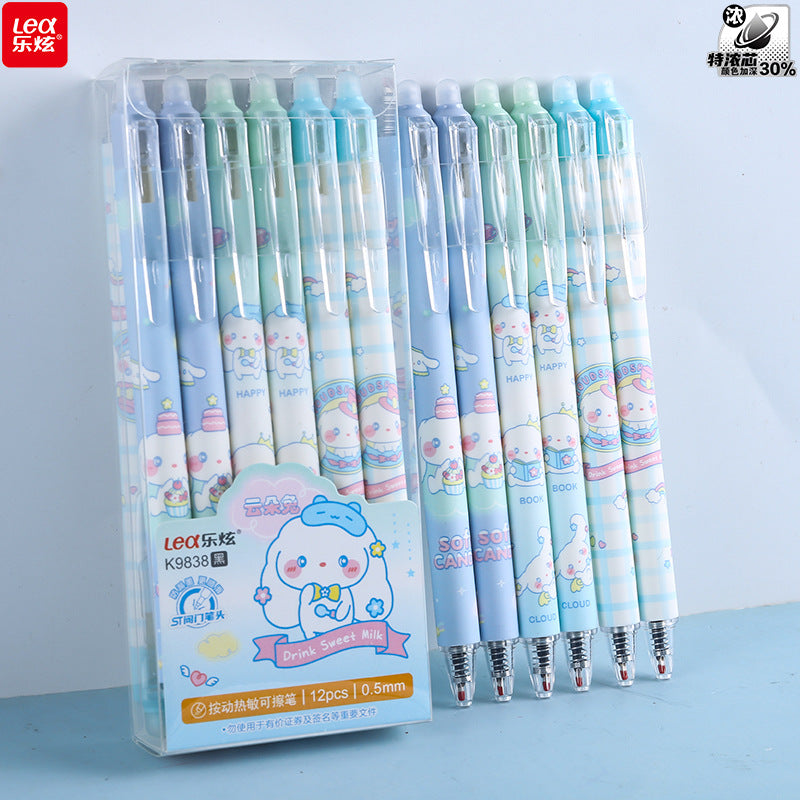 Press Erasable Pen Wholesale 0.5mm Gel Pen for Primary School Students