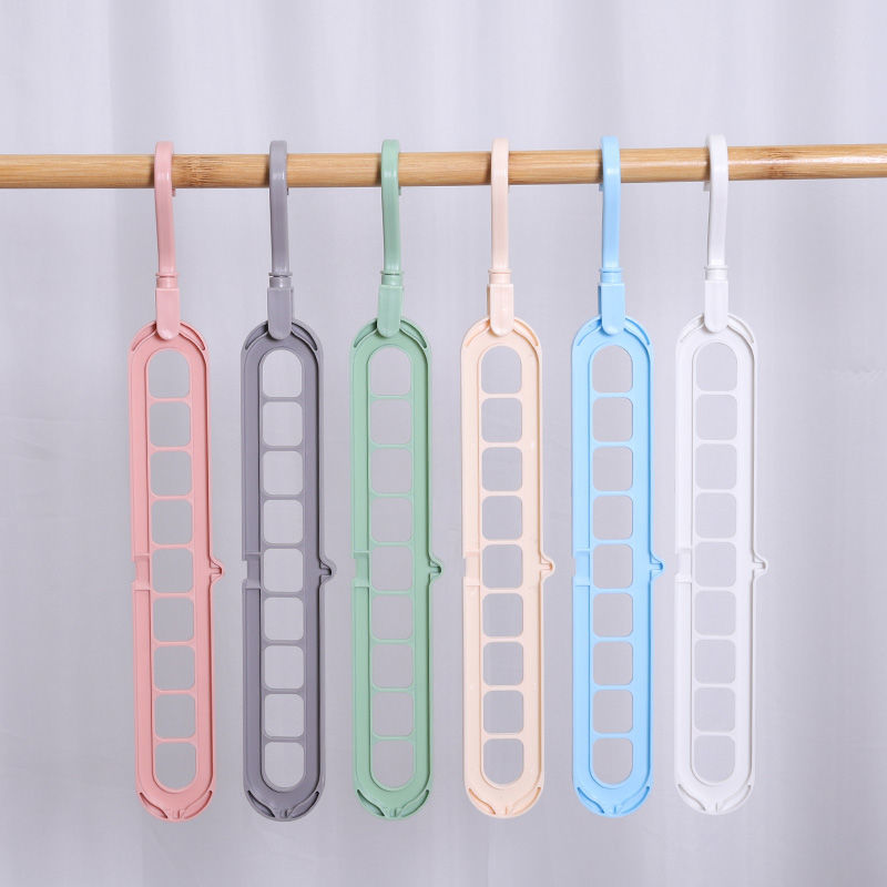 Nine Hole Rotatable Multifunctional Clothes Hanging Closet Organizer