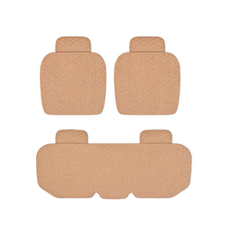 Four Seasons Front/Back Car Seat Cushion Three-piece Set