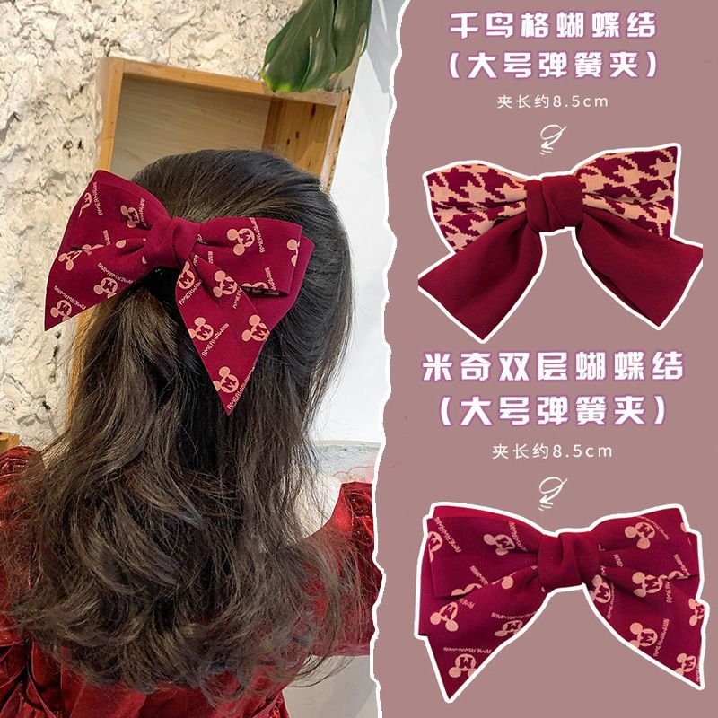 Parent-child Red Bow Princess Cute Hairpin