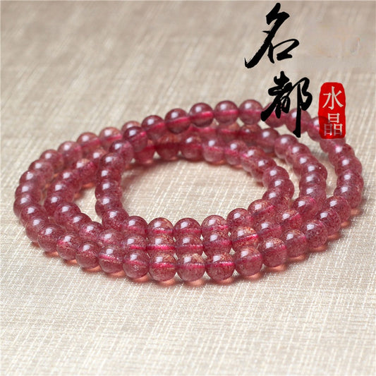 Natural Strawberry Crystal Bracelet