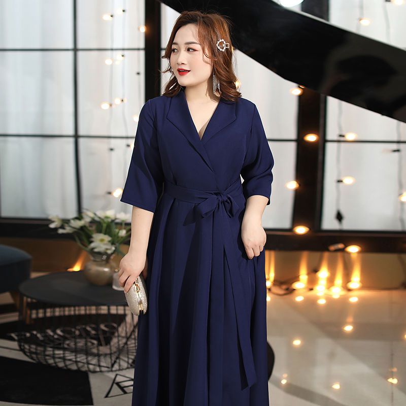 Oversize Blue Evening Party Formal Dress