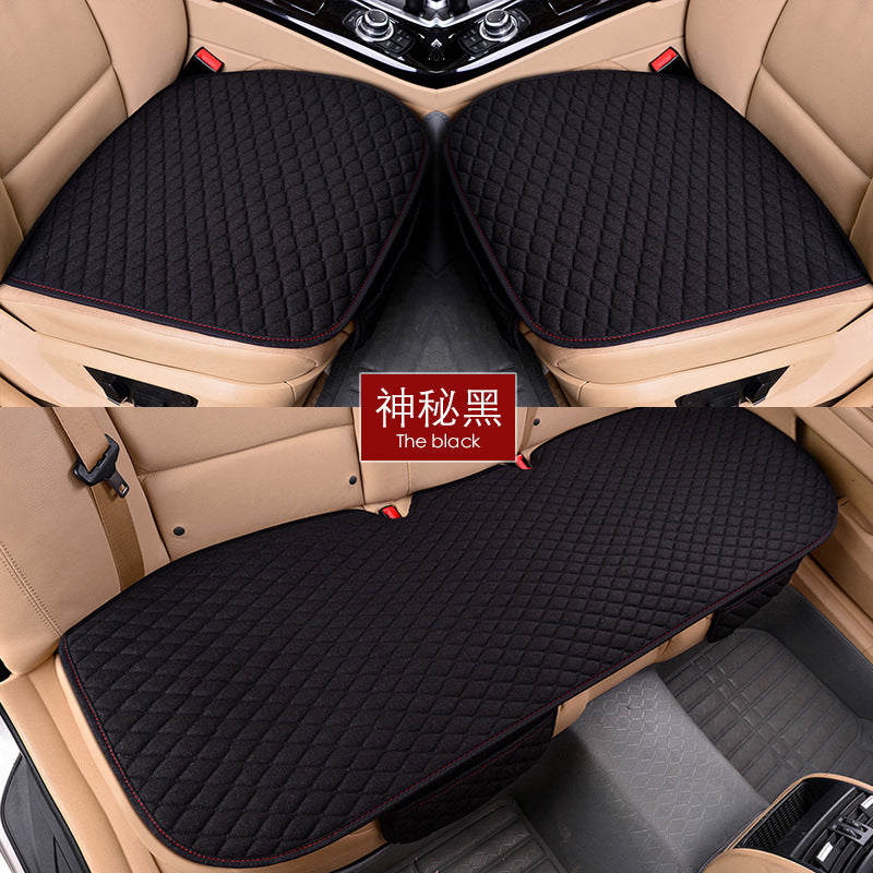 Four Seasons Front/Back Car Seat Cushion Three-piece Set