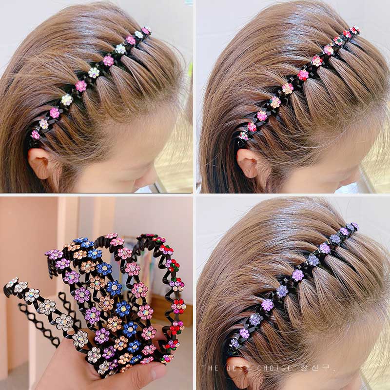 Fashion Pearl Non-Slip Rhinestone Hairbands