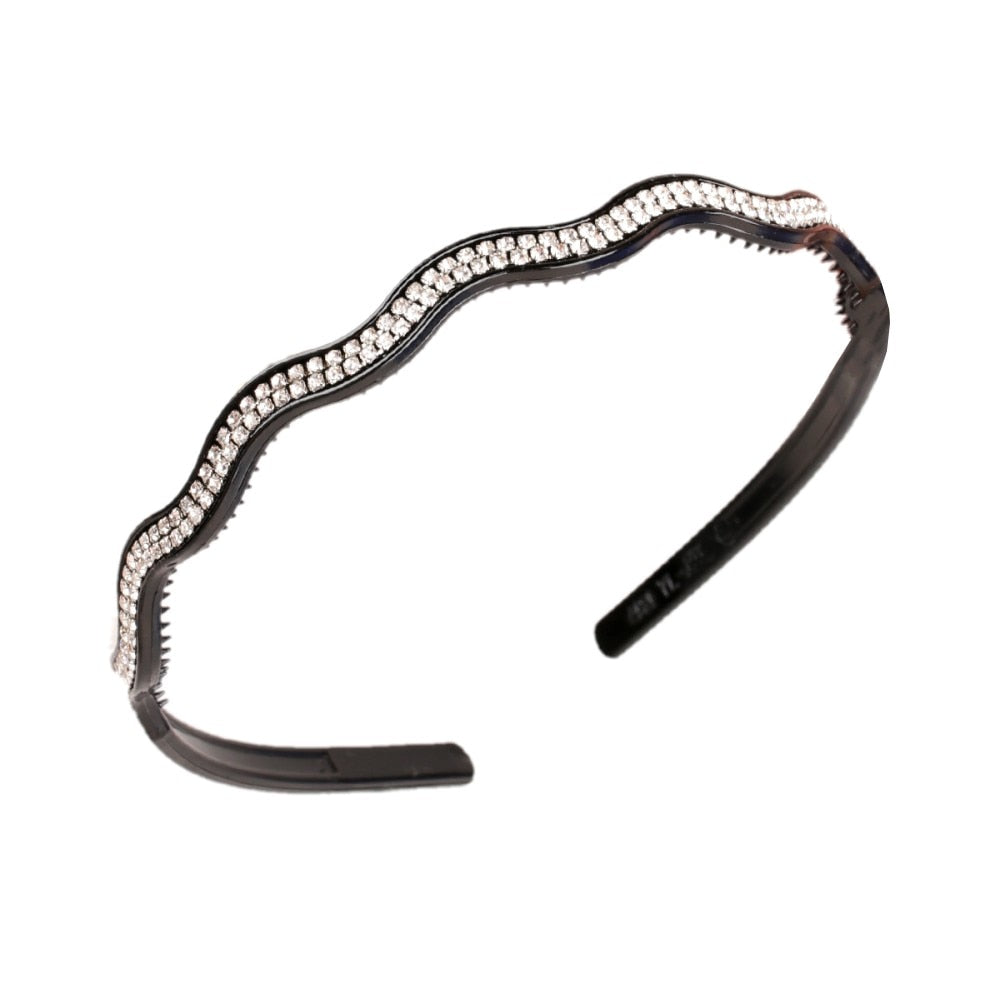 Fashion Pearl Non-Slip Rhinestone Hairbands