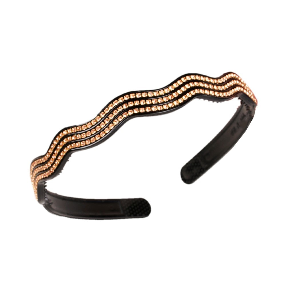 Fashion Pearl Non-Slip Rhinestone Hairbands