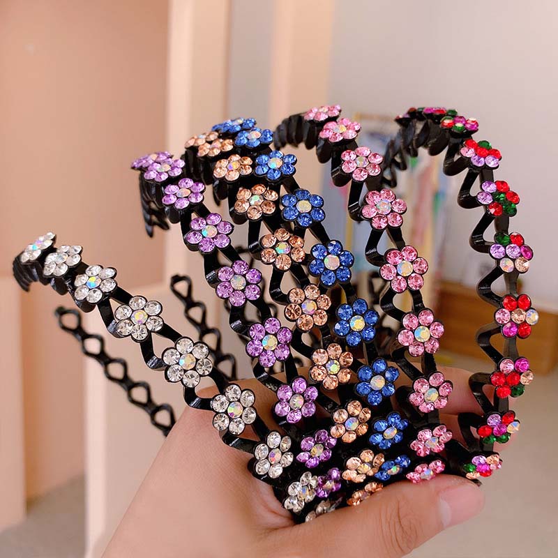 Fashion Pearl Non-Slip Rhinestone Hairbands