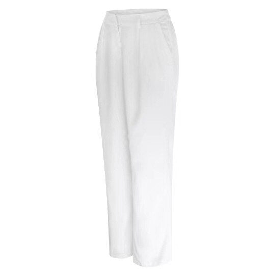 High Waist Wide Leg Casual Suit Pants