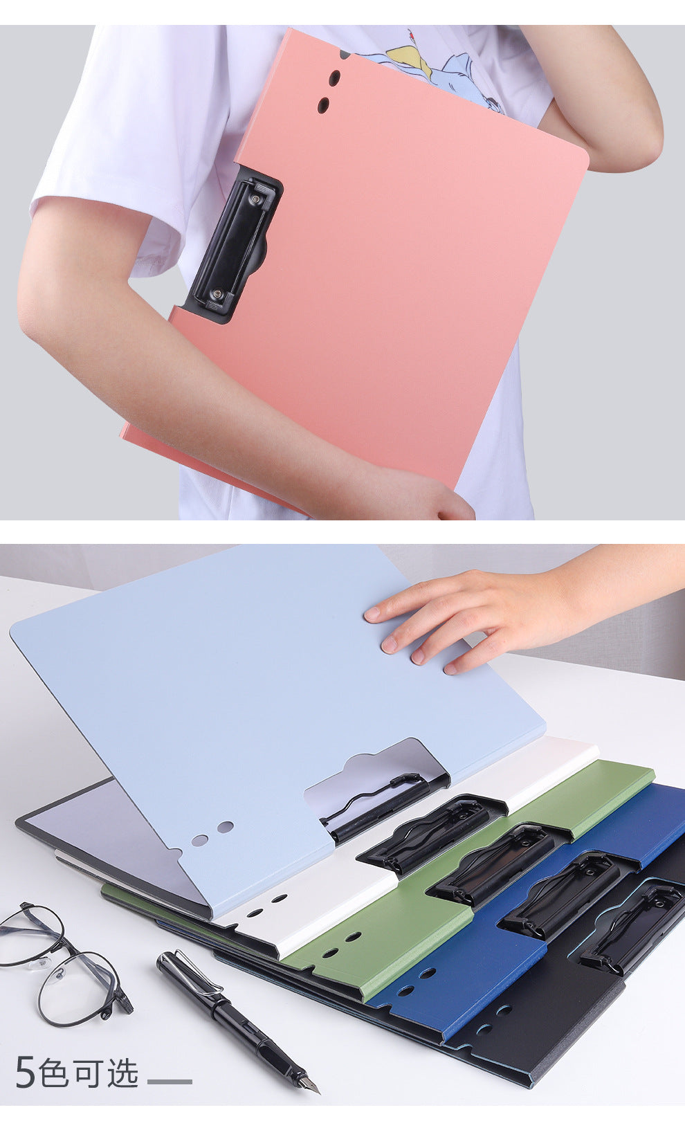 PP Foam Board Folder A4 File Folder A3 Vertical Horizontal Board Folder Paper Storage Board Book