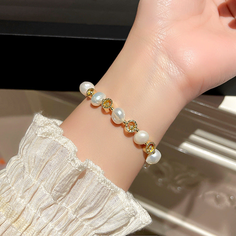 Freshwater Pearl Weaving Bracelet