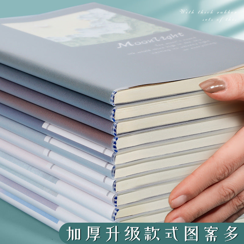 A5 B5 Rubber Thickened 4 Notebooks Set