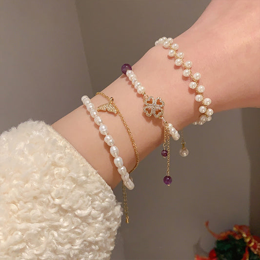 Freshwater Pearl Weaving Bracelet