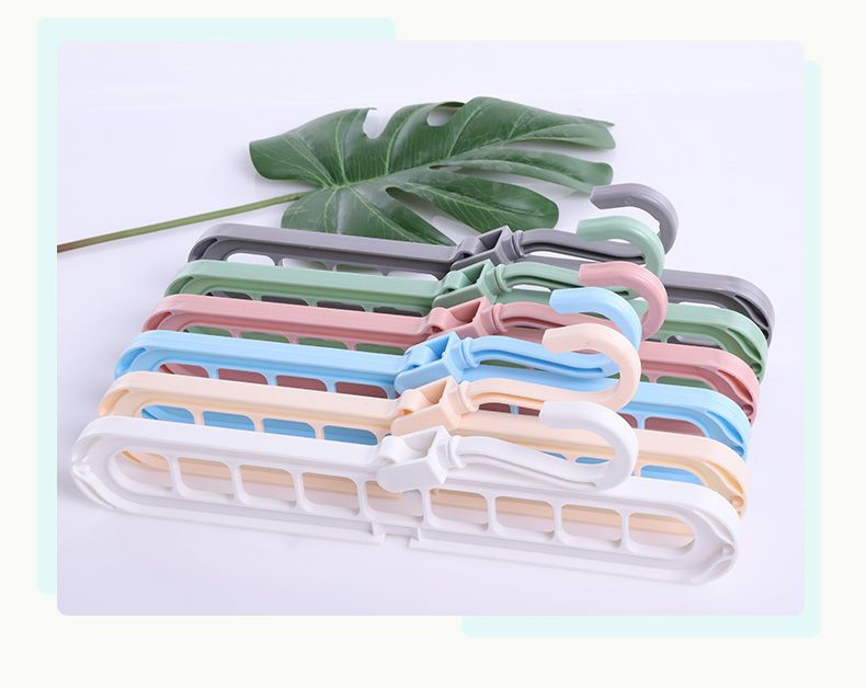 Nine Hole Rotatable Multifunctional Clothes Hanging Closet Organizer