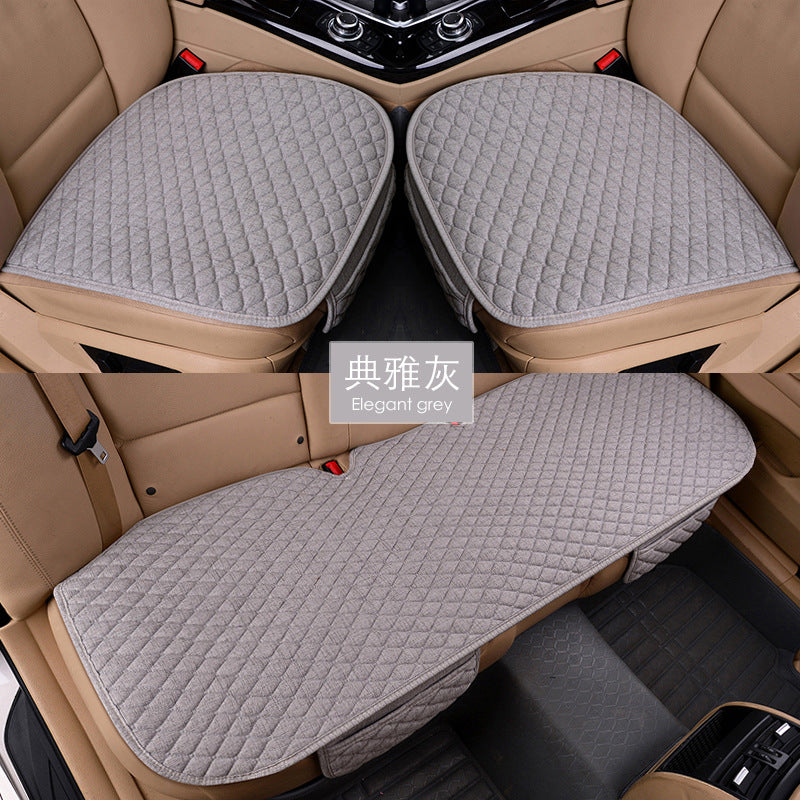 Four Seasons Front/Back Car Seat Cushion Three-piece Set