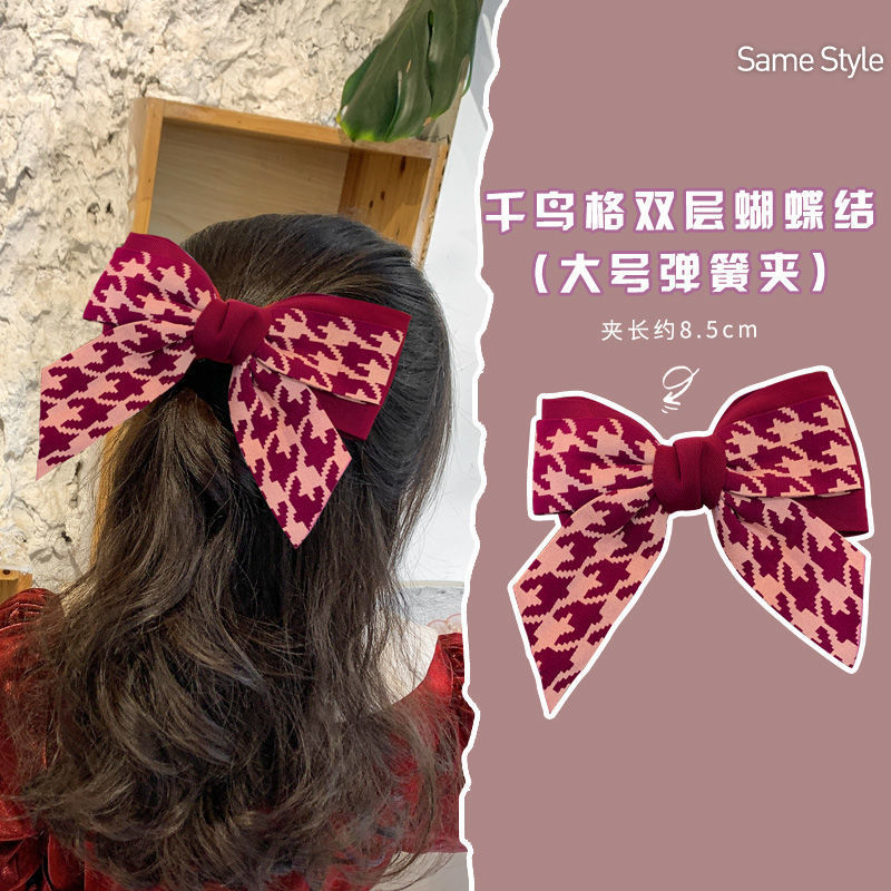 Parent-child Red Bow Princess Cute Hairpin