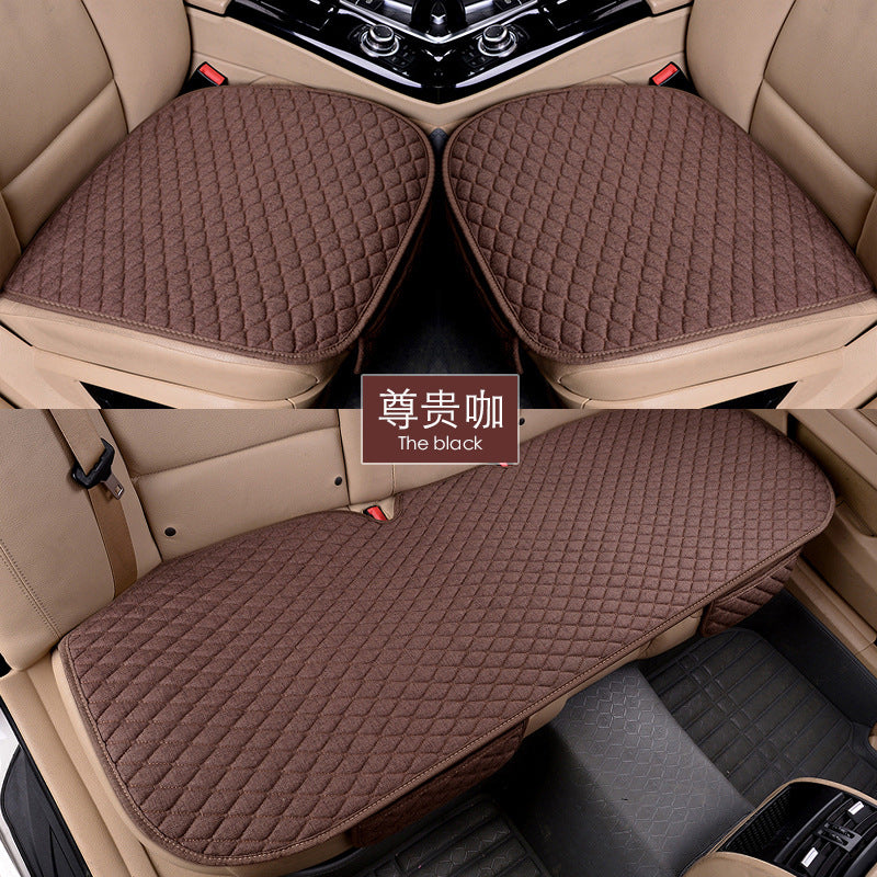 Four Seasons Front/Back Car Seat Cushion Three-piece Set