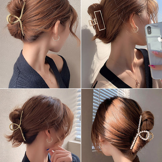 Korean Net Red Metal Clamping Hair Clip