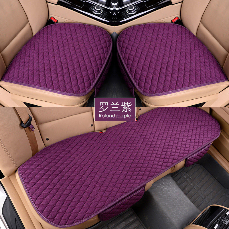 Four Seasons Front/Back Car Seat Cushion Three-piece Set